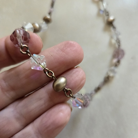 Kirks Folly Choker Necklace Crystals Multicolor Sparkly Statement Layering - Picture 4 of 11